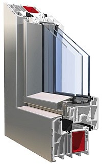 MONPET ajtók, ablakok - KBE műanyag ablak-ajtó system - KBE 88 Alustar